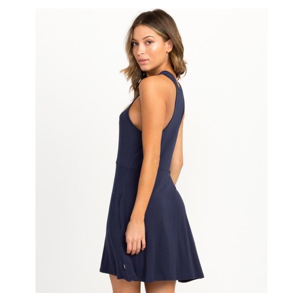 RVCA Dresses & Skirts - RVCA Iris Skater Surf Dress Shady Blue